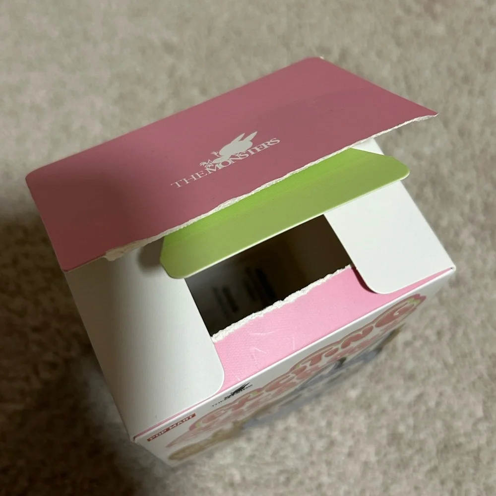 New Open Box Pop Mart Exciting Macaron Labubu Plush Pendant Sea Salt Coconut